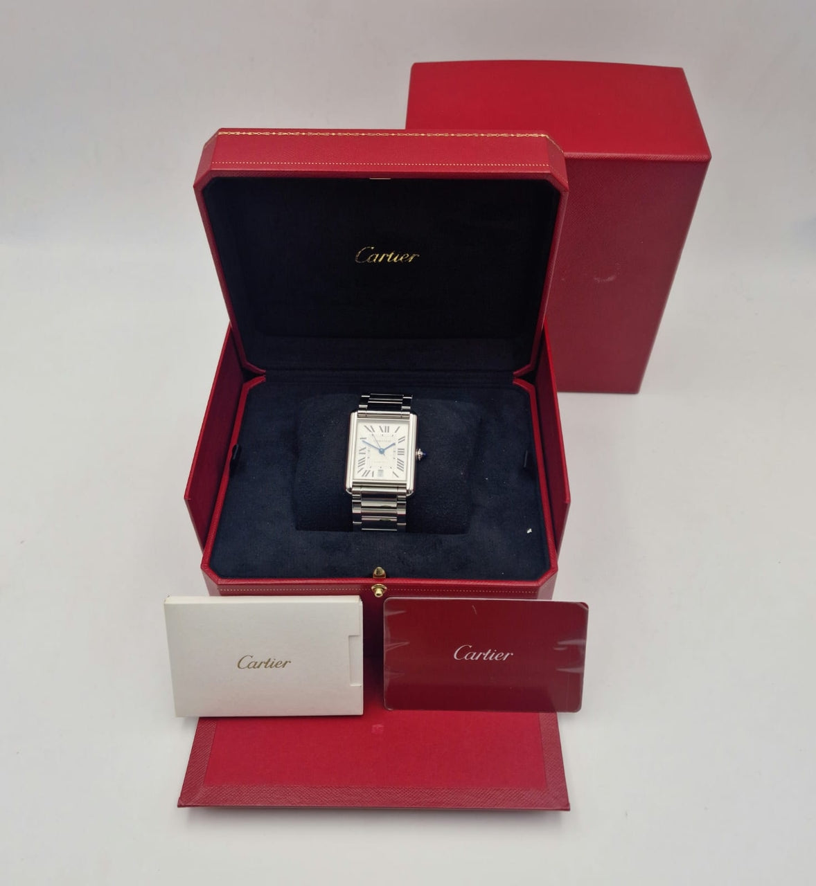 Cartier Tank Must XL Automatik Herrenuhr WSTA0053 Box + og. Papiere