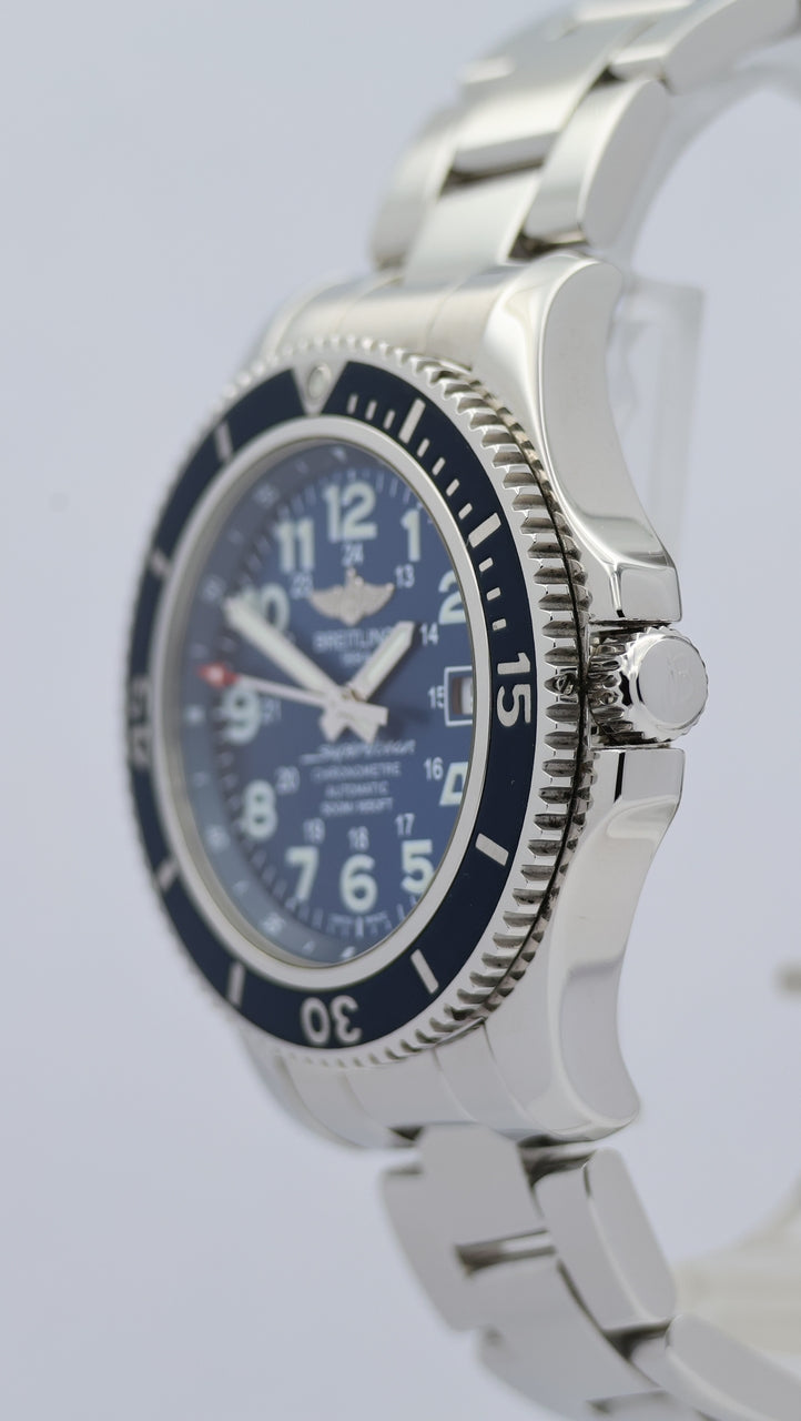 Breitling Superocean II 42mm Automatik Herrenuhr	 A17365 Box + og. Papiere