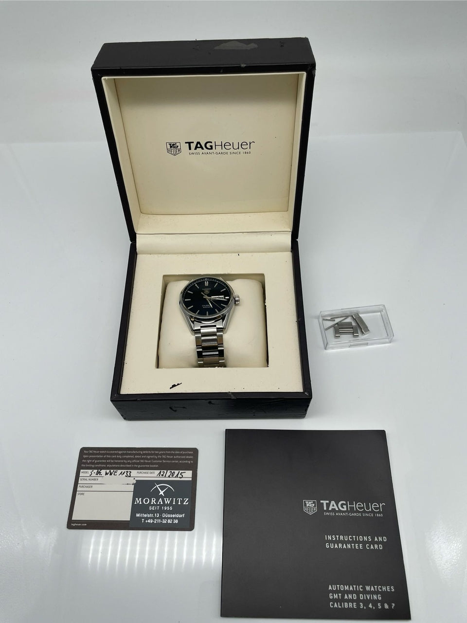 Tag Heuer Carrera Caliibre 5 41mm Automatik WAR201A-1 - Papiere und oder Lieferumfang