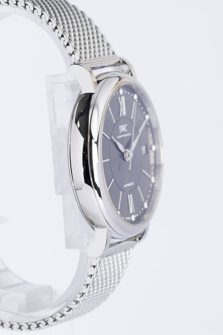 IWC Portofino 37mm Automatik Schwarz IW458110 - Detailansicht 1
