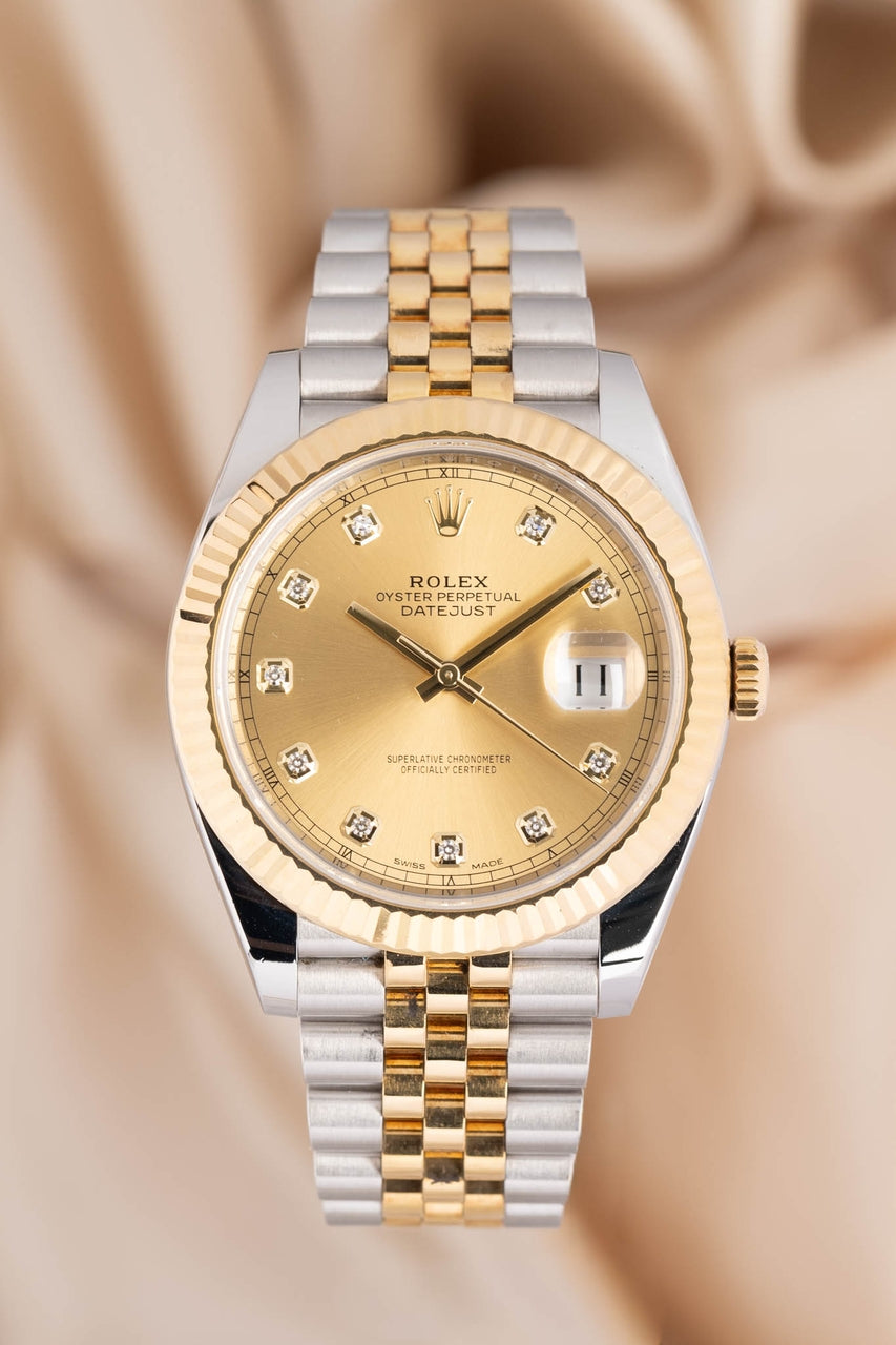 Rolex Datejust 41 "Diamond Dial" Stahl/Gold Jubilee 126333 - Thumbnail