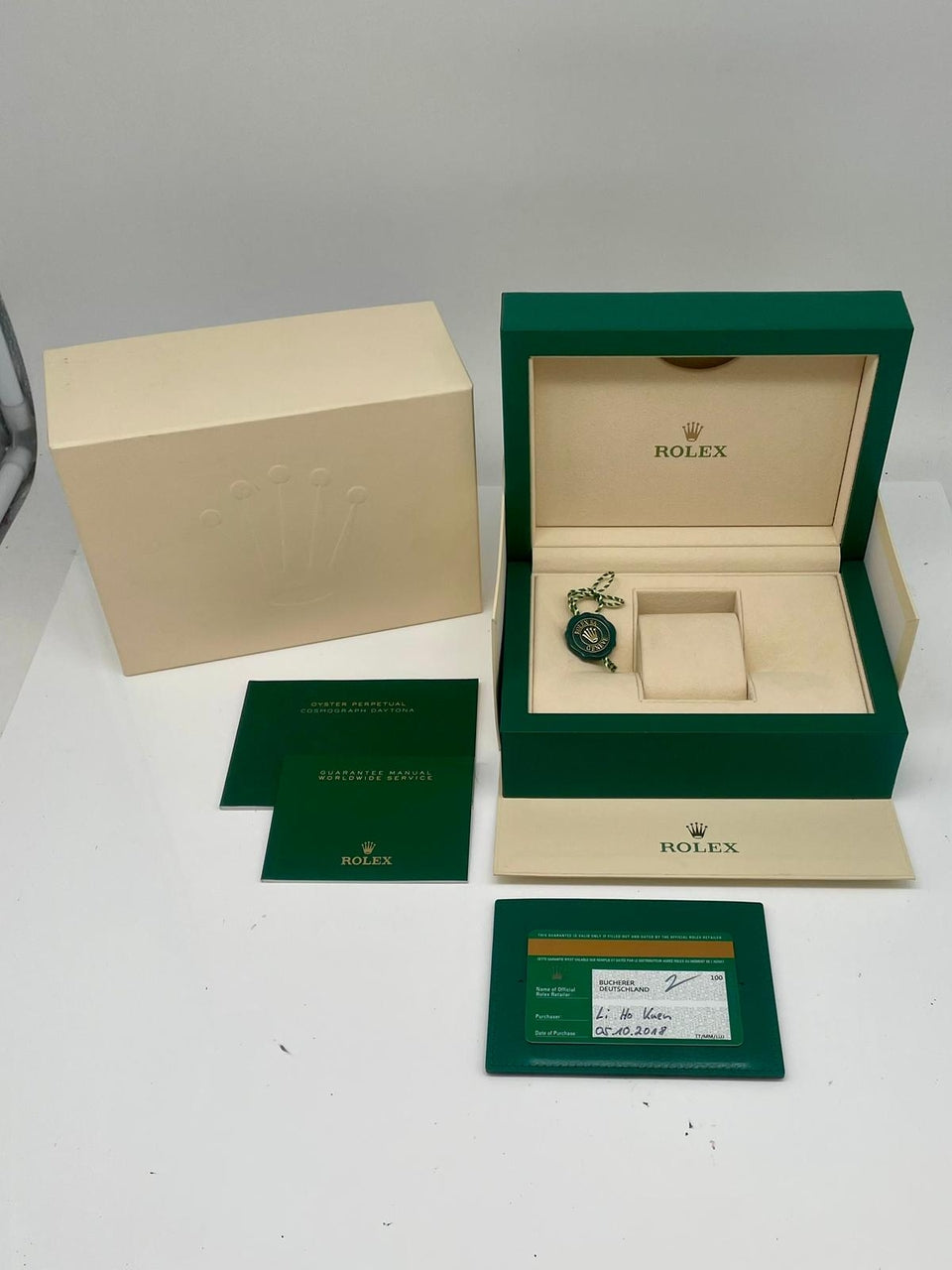 Rolex Daytona 40mm Automatik LC100 116508 - Papiere und oder Lieferumfang