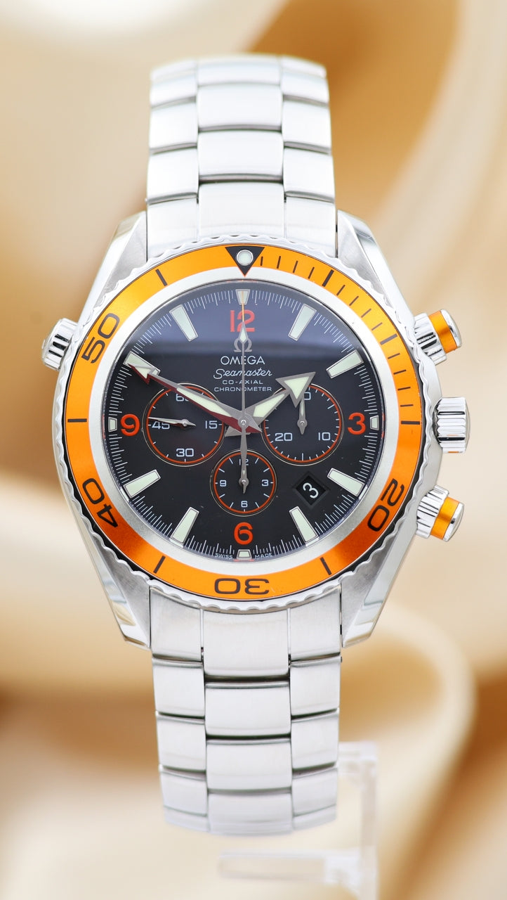 Omega  Seamaster Planet Ocean Automatik Herrenuhr Stahl 45,5mm 22185000 - Thumbnail