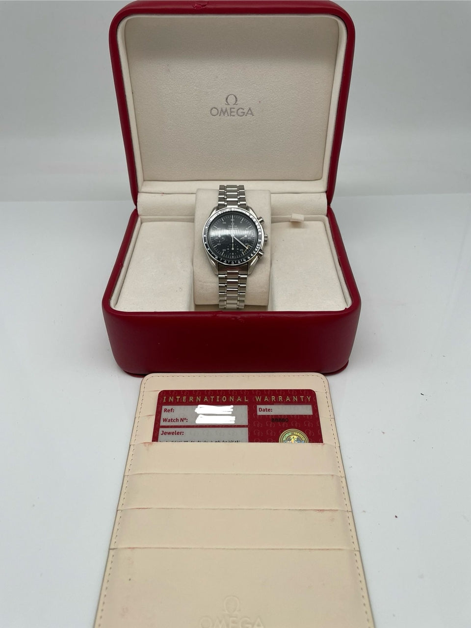 Omega Speedmaster Reduced 39mm Automatik  35105000 - Papiere und oder Lieferumfang