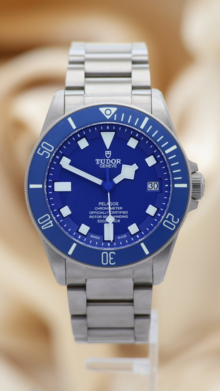 Tudor  Pelagos 42mm Automatik Herrenuhr Titan Blau 25600TB - Thumbnail