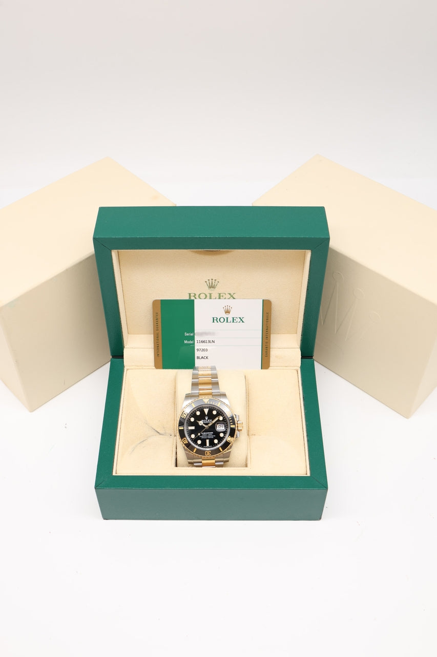 Rolex Submariner Date Automatik Stahl/Gold 40mm 116613LN - Papiere und oder Lieferumfang