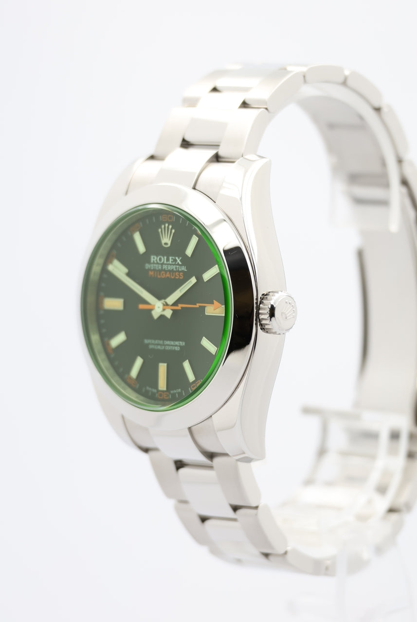 Rolex Milgauss Automatik Herrenuhr Schwarz 116400GV - Detailansicht 5