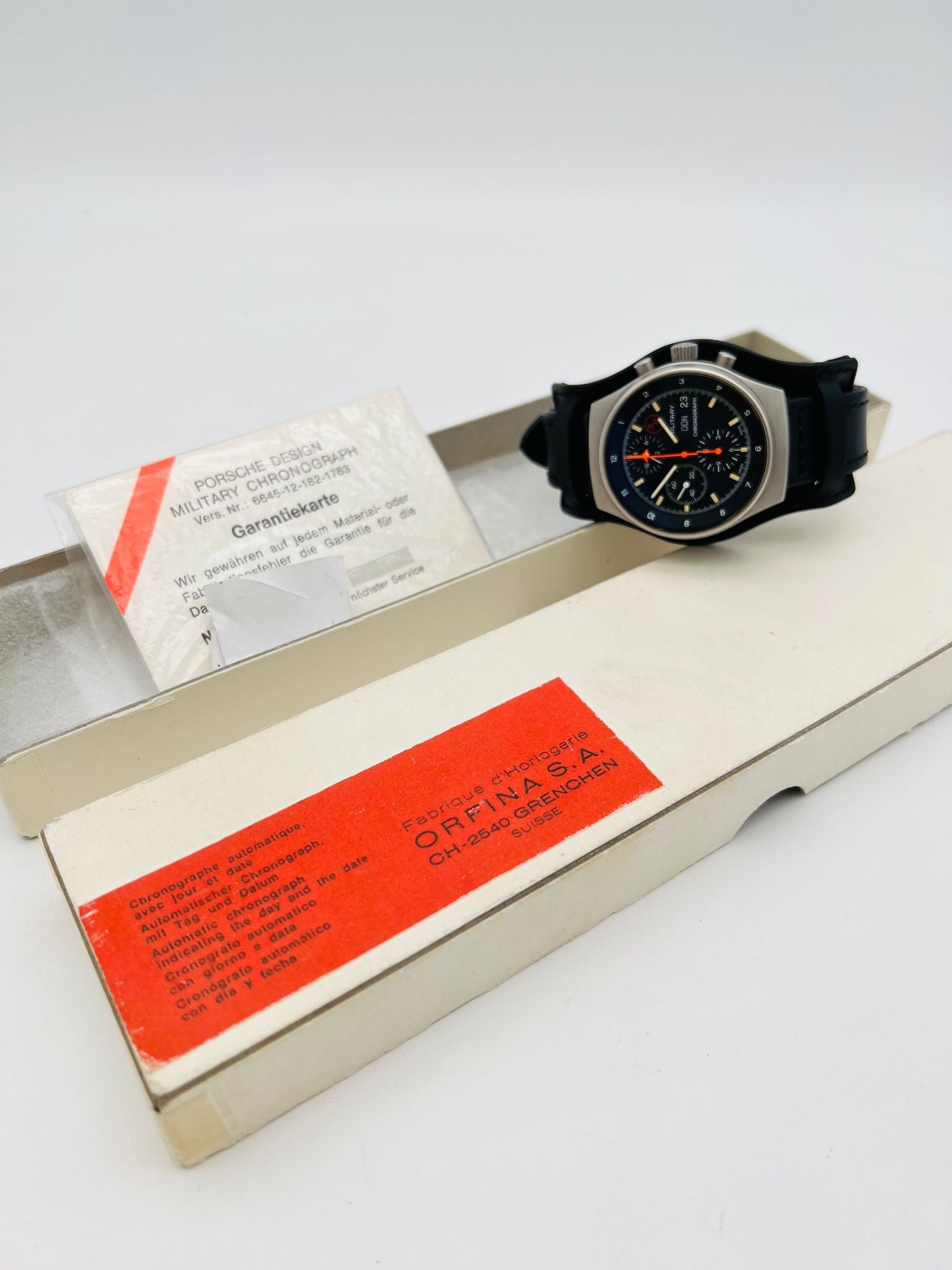 Porsche Design Orfina 40mm Automatik 7176 S Box + og. Papiere