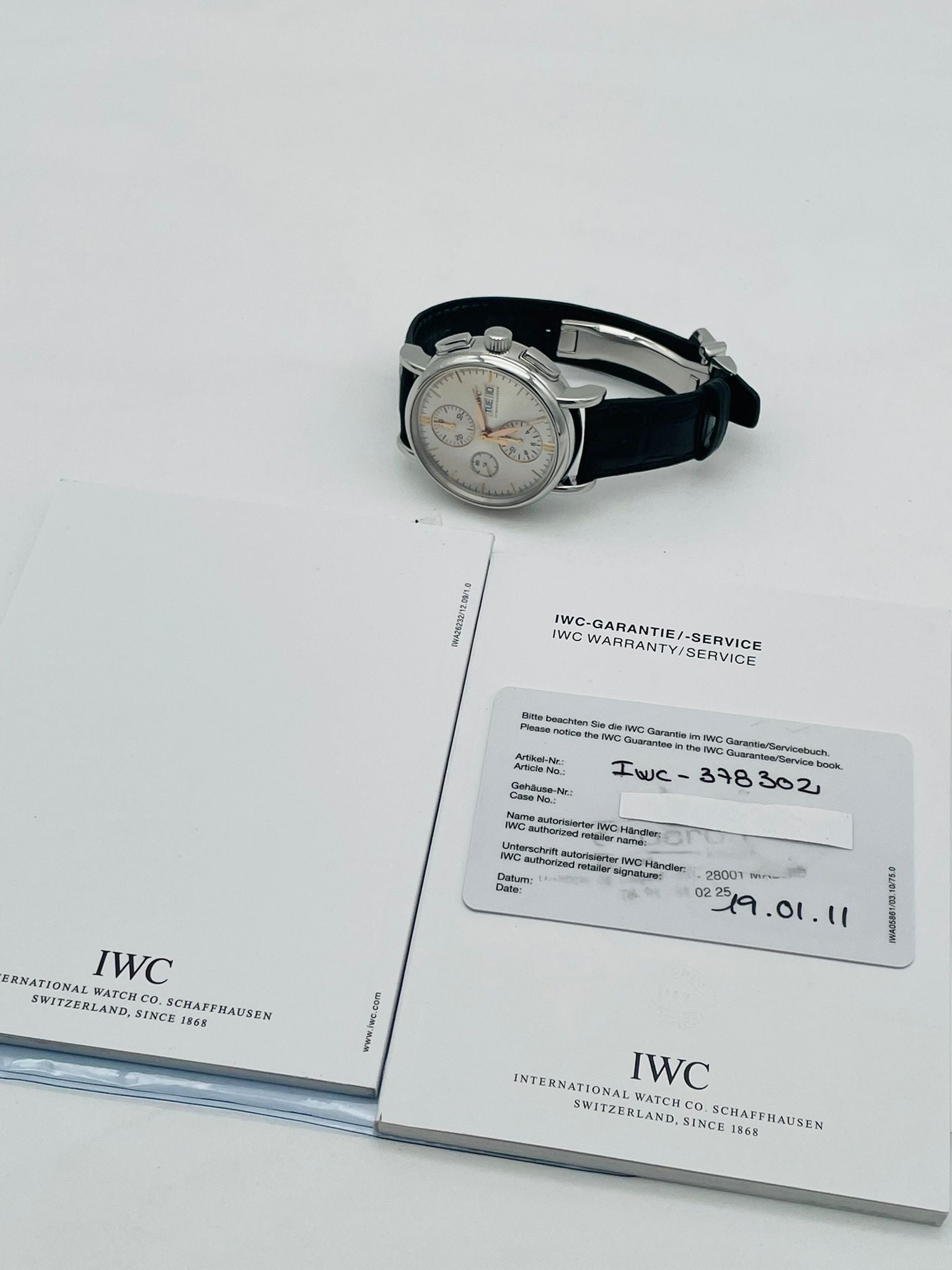 IWC Portofino Chronograph IW378302 Original Papiere