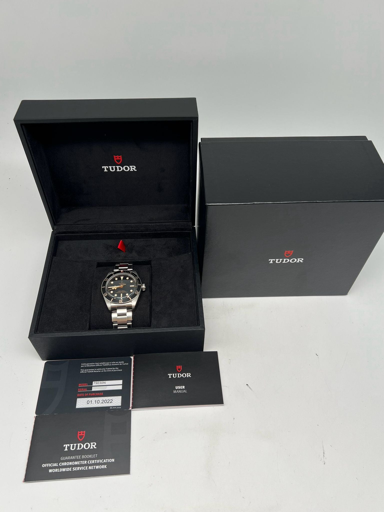 Tudor Black Bay Fifty-Eight Automatik Herrenuhr M79030N-0001 Box + og. Papiere