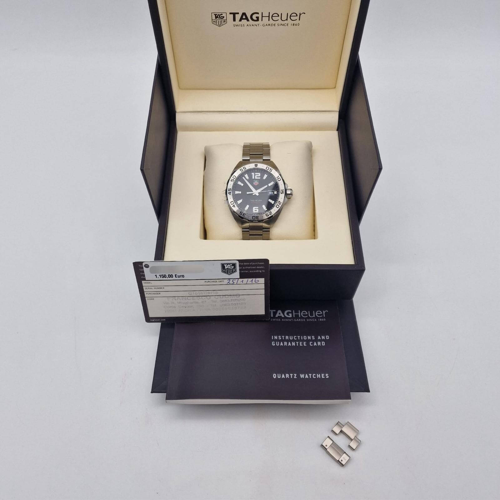 Tag Heuer Formula 1 41mm Quarz Herrenuhr WAZ1112 Box + og. Papiere