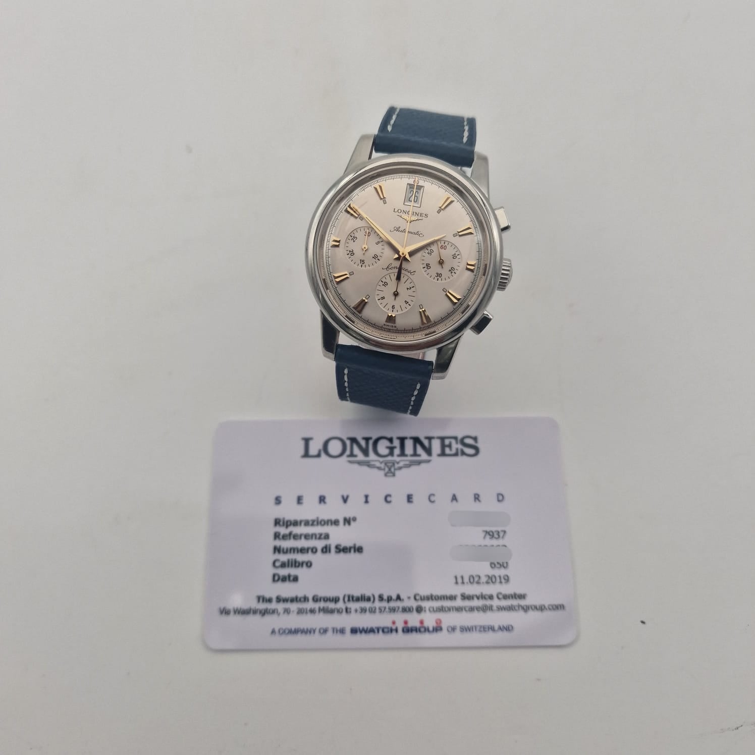 Longines Conquest Heritage  L.1.641.4 Service Papers/Extrakt