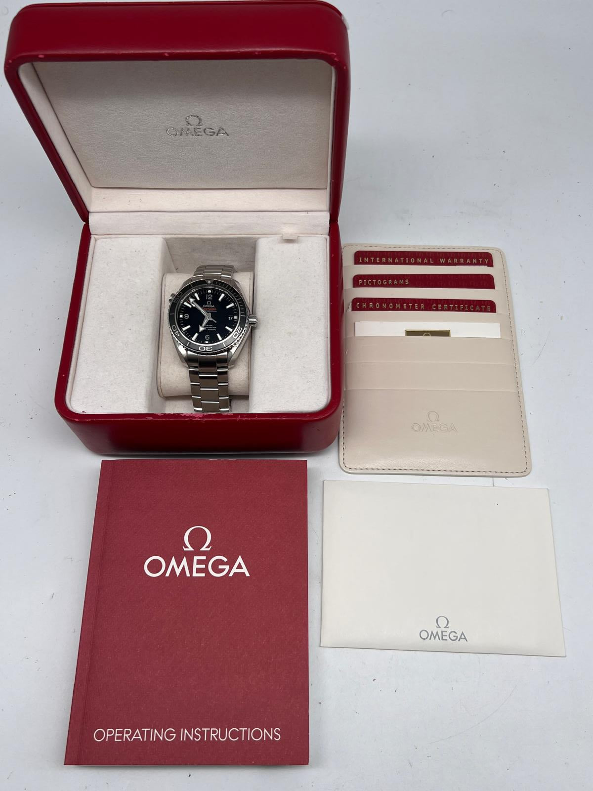 Omega Seamaster Planet Ocean 42mm Automatik Herrenuhr	 23230422101001 Box + og. Papiere