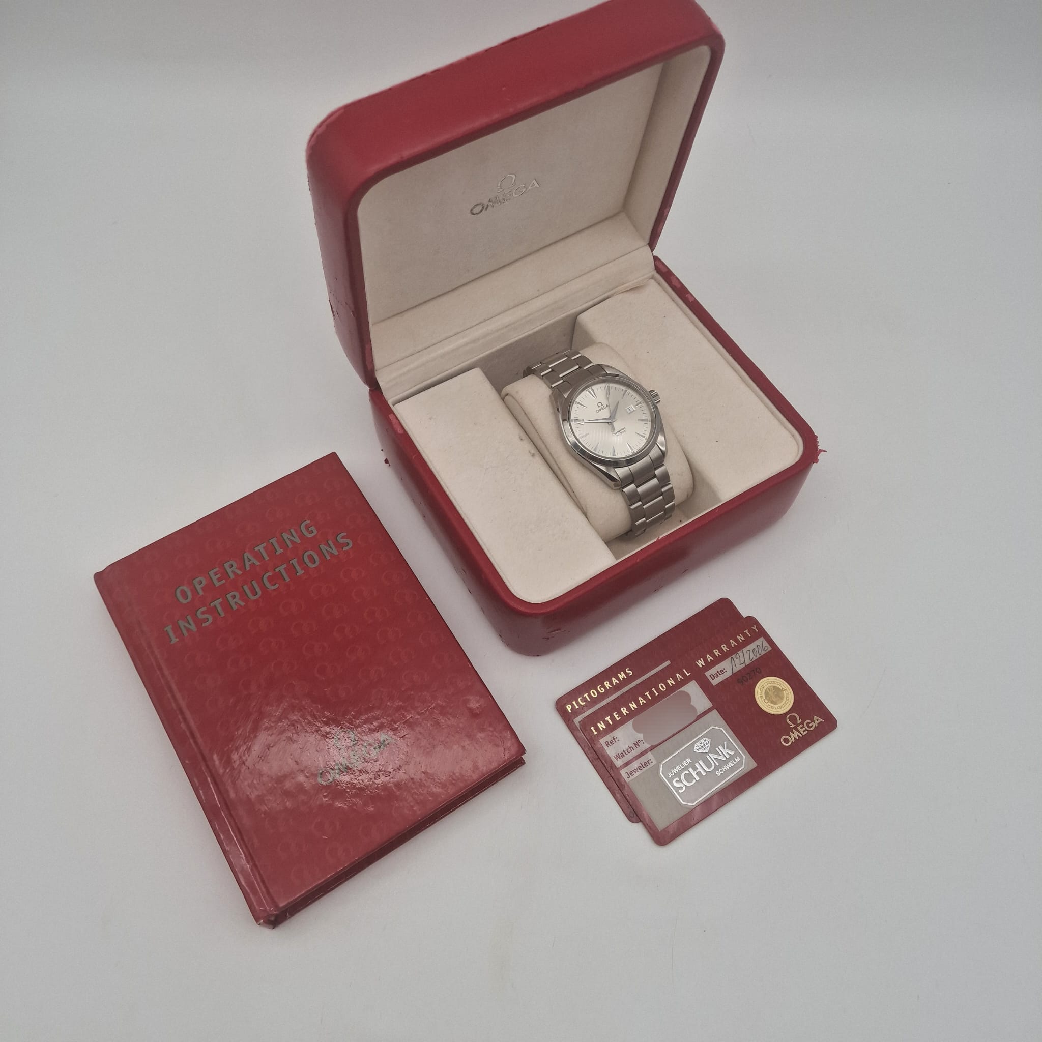 Omega Seamaster Aqua Terra Quarz  2517300 Box + og. Papiere