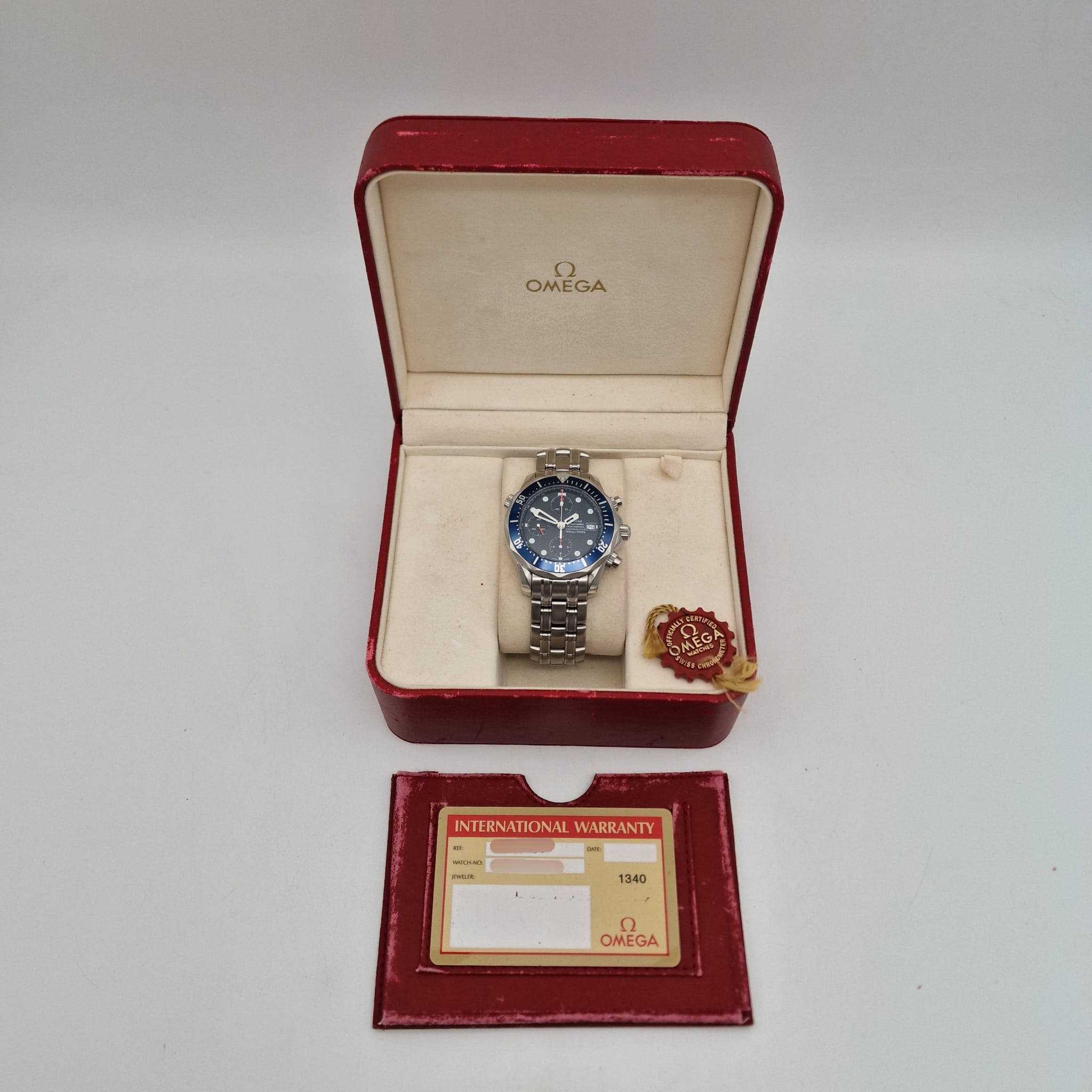 Omega Seamaster 300 M Chrono 25998000 Box + og. Papiere