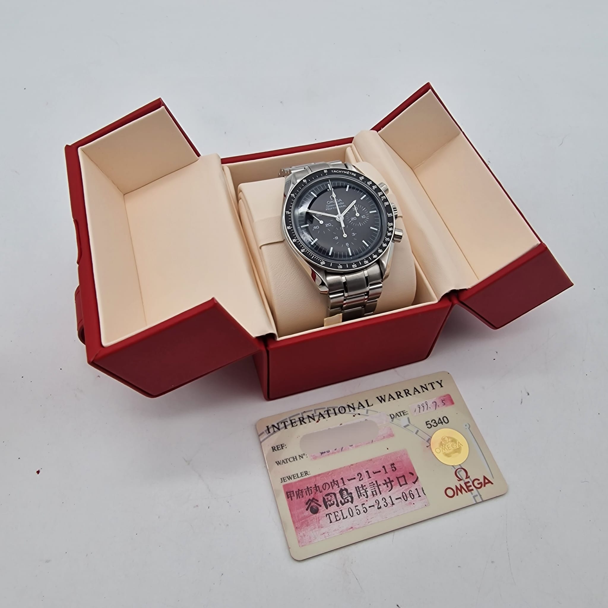 Omega Speedmaster Professional Moonwatch 42mm Handaufzug 35705000 Box + og. Papiere