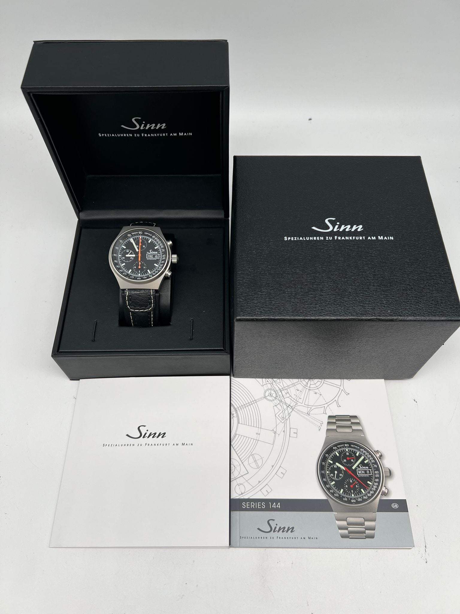 Sinn Chronograph Automatic 144 ST SA Box + above papers