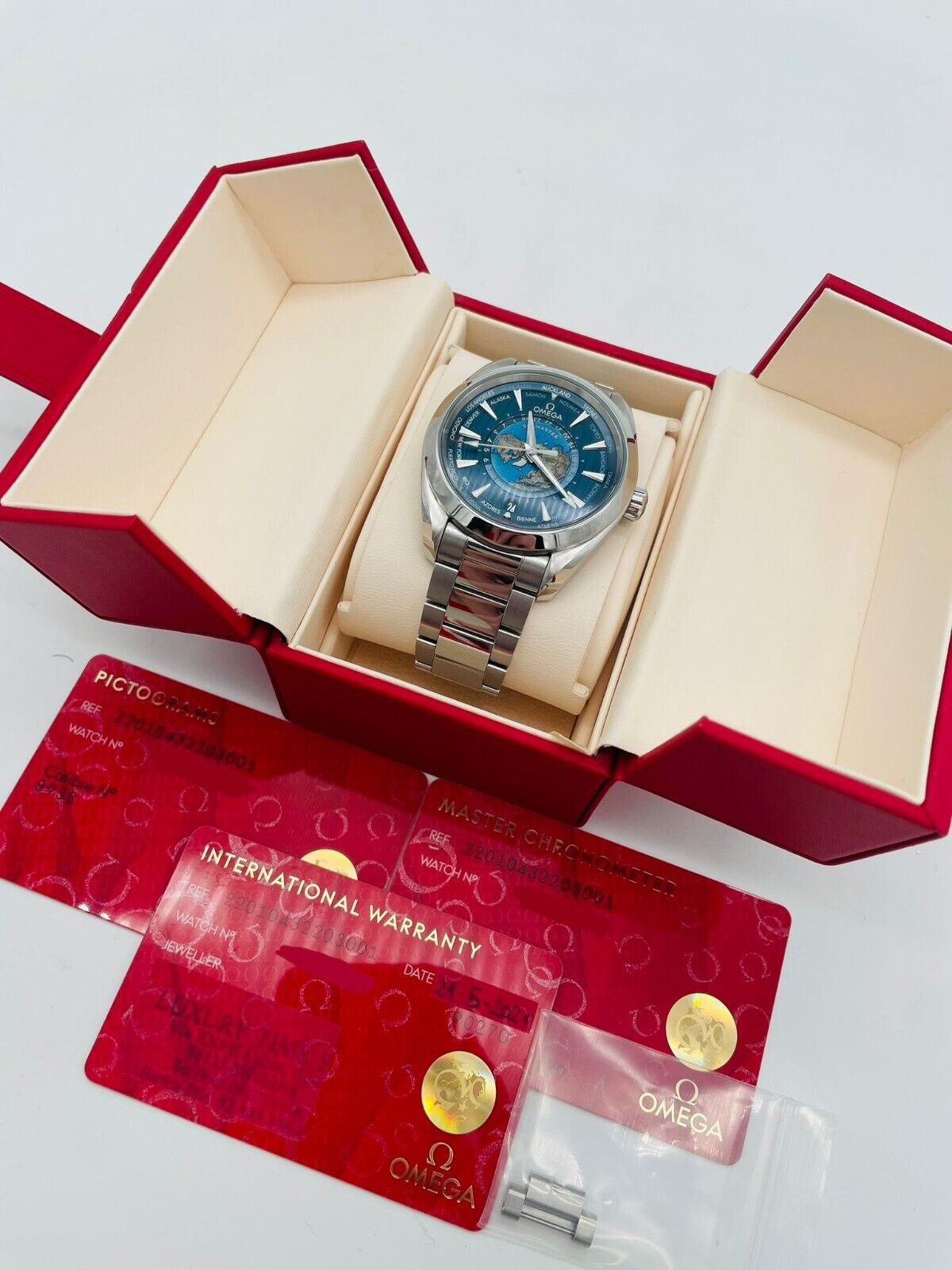 Omega Seamaster Aqua Terra 220.10.43.22.03.001 Box + og. Papiere