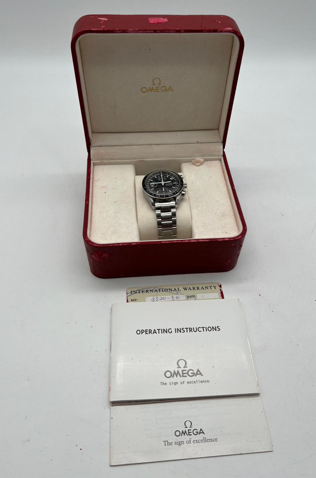 Omega Speedmaster Day Date 39mm Automatik Herrenuhr 35205000 Box + og. Papiere