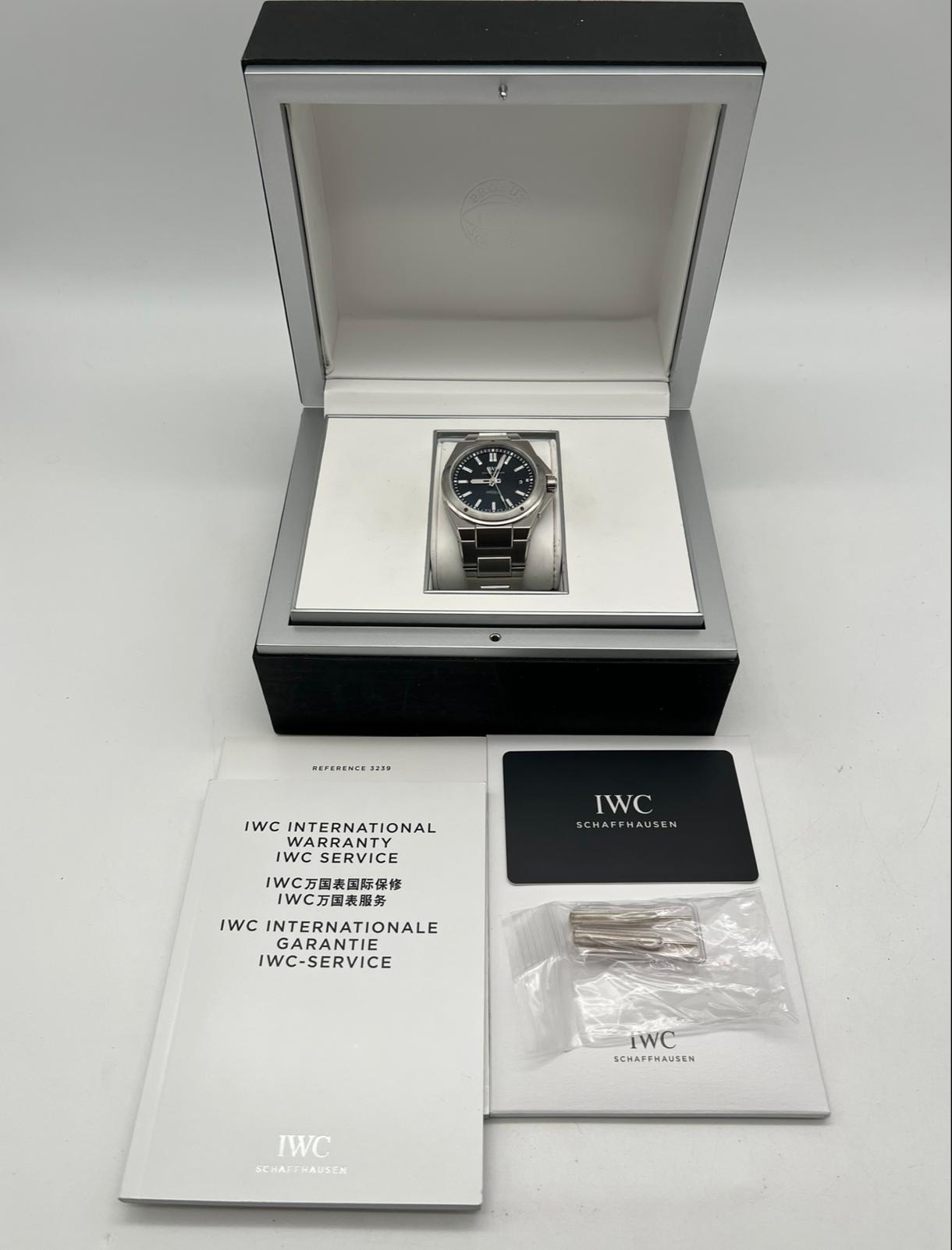 IWC Ingenieur 40mm Automatik Herrenuhr IW323902 Box + og. Papiere