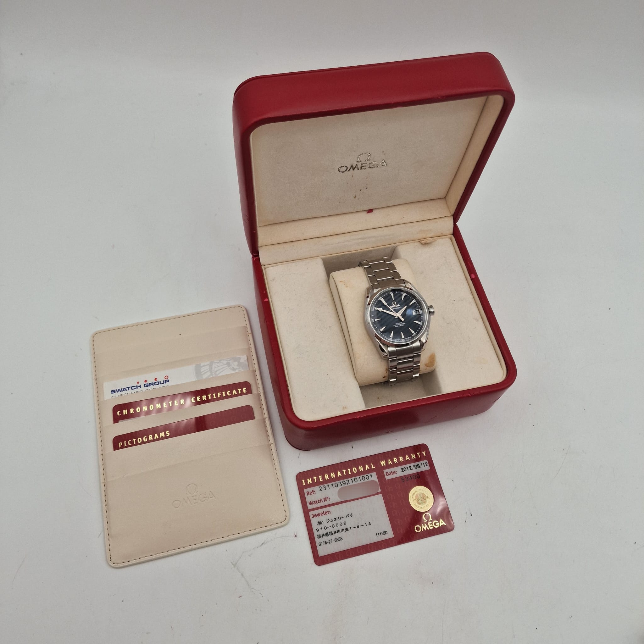 Omega Seamaster Aqua Terra 150M Automatik Herrenuhr 23110392101001 Box + og. Papiere