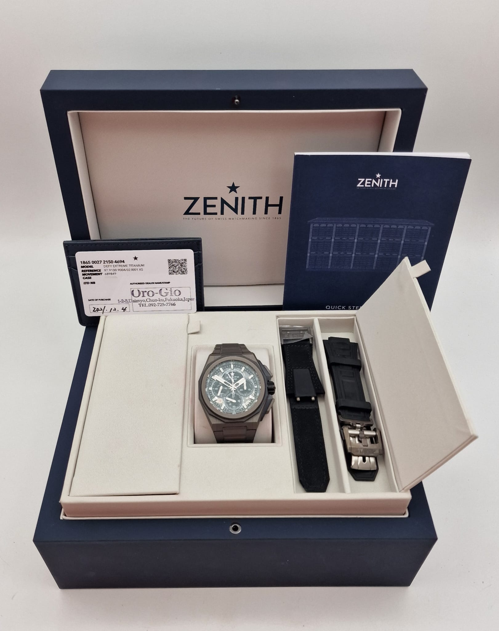 Zenith Defy Extreme Titan Chronograph Automatik Herrenuhr 97.9100.9004 Box + og. Papiere