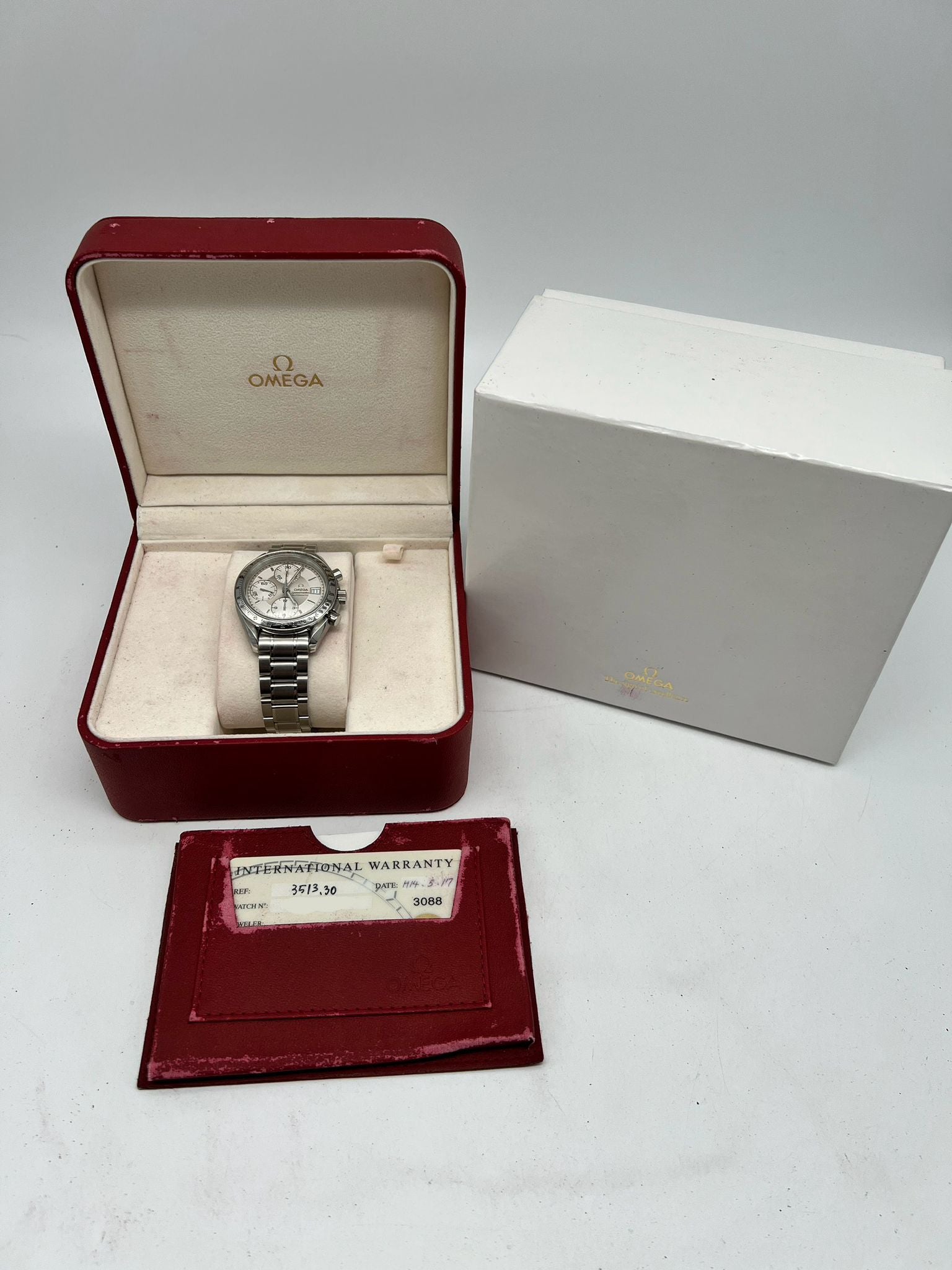 Omega Speedmaster Date Automatik 35133000 Box + og. Papiere