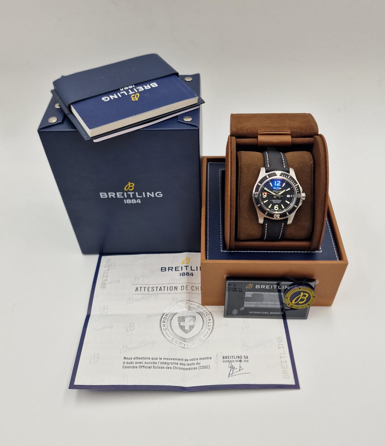 Breitling Superocean 44 Automatik A17367 Box + og. Papiere