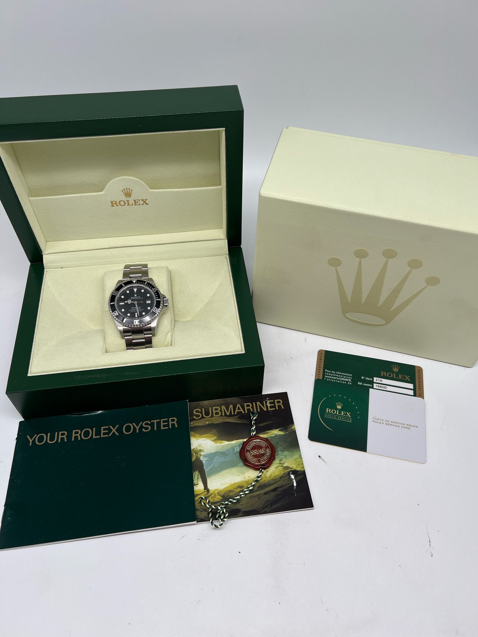 Rolex Sea-Dweller 4000 Automatik Herrenuhr	 16600 Box + og. Papiere