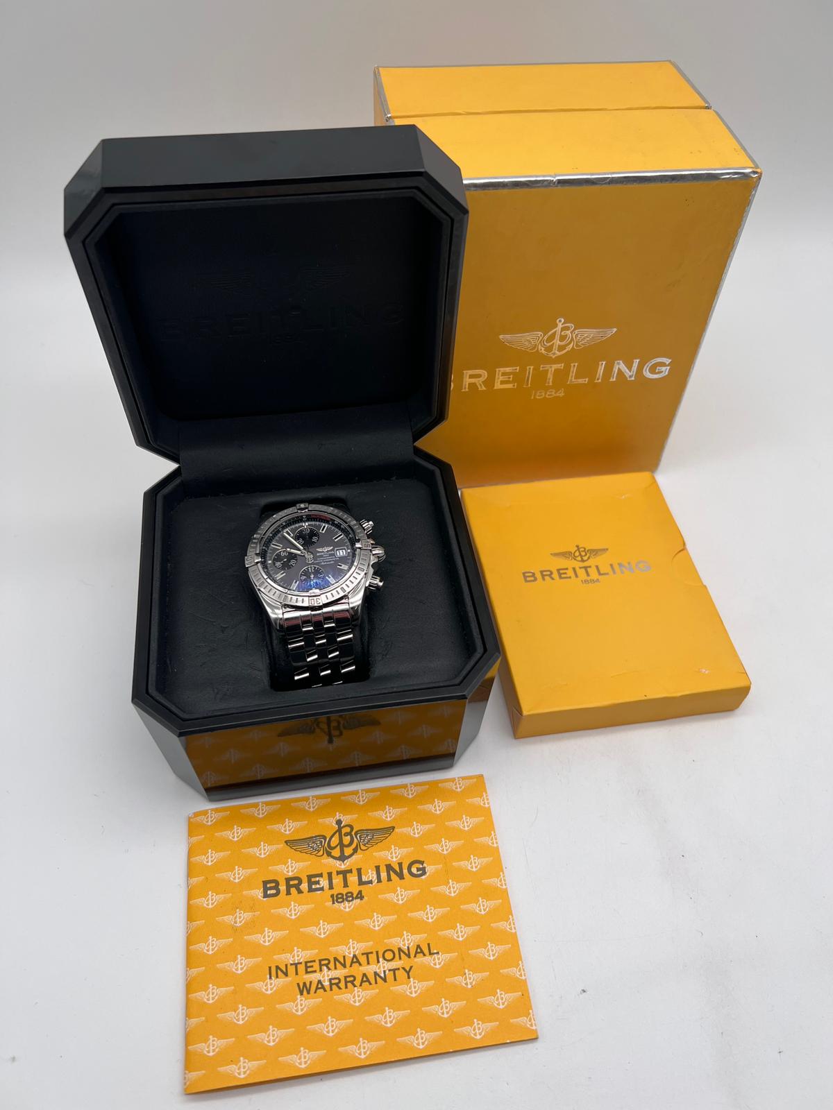 Breitling Chronomat Evolution Automatik A13356 Box + og. Papiere