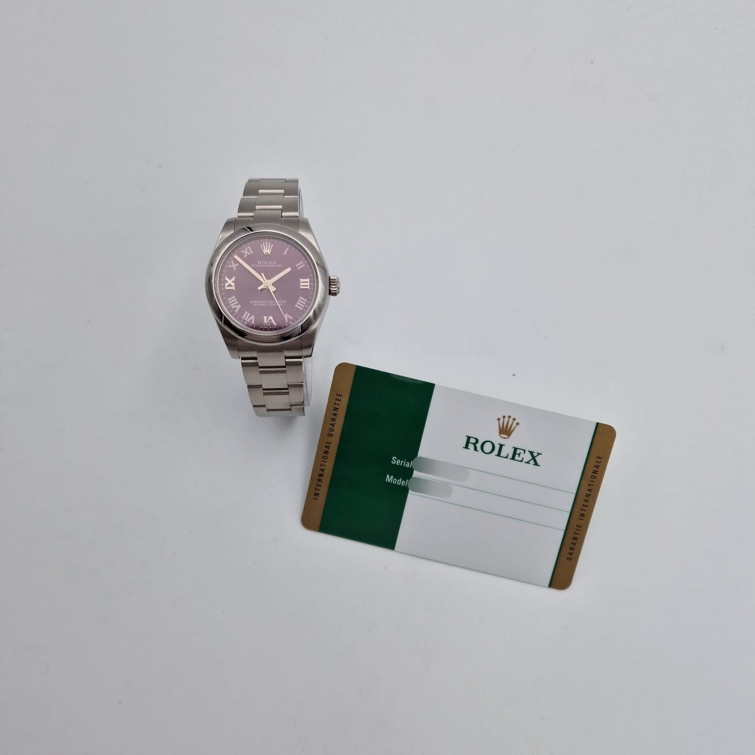 Rolex Oyster Perpetual 31 Lady Lila 177200 Original Papiere