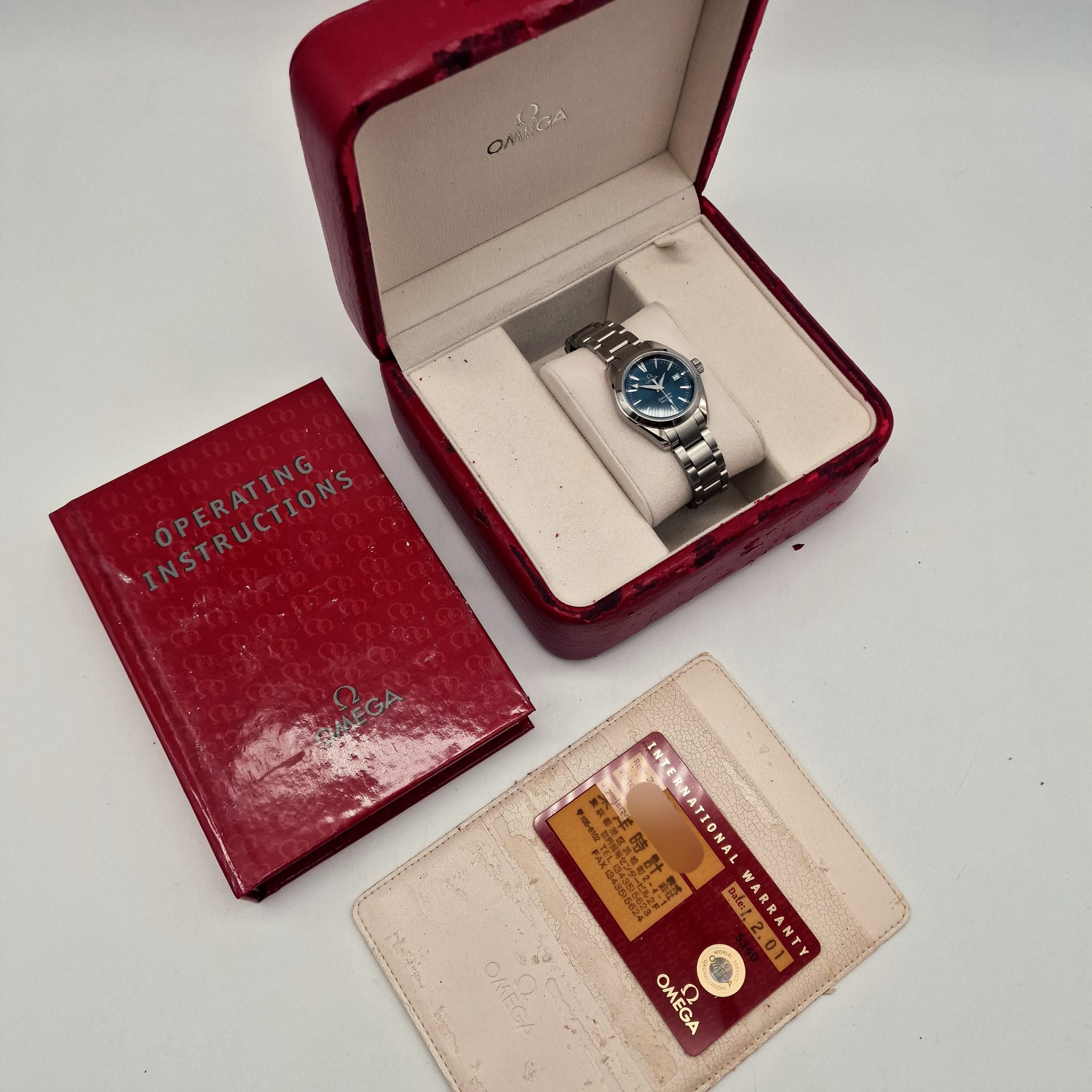 Omega Seamaster Aqua Terra Lady 29mm Quarz 25778000 Box + og. Papiere