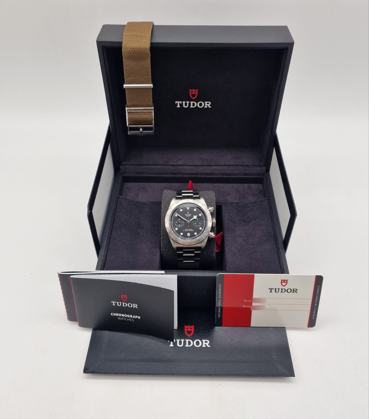 Tudor Black Bay Chrono Automatik 79350 Box + og. Papiere