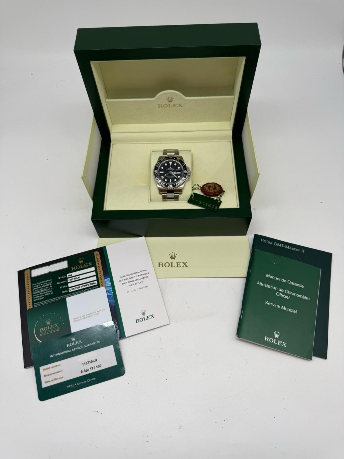 Rolex GMT-Master II Automatik Herrenuhr  116710LN Box + og. Papiere