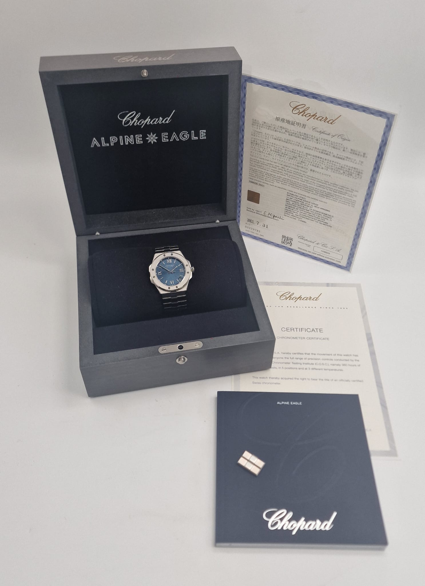 Chopard Alpine Eagle 41mm Automatik Herrenuhr 298600 Box + og. Papiere