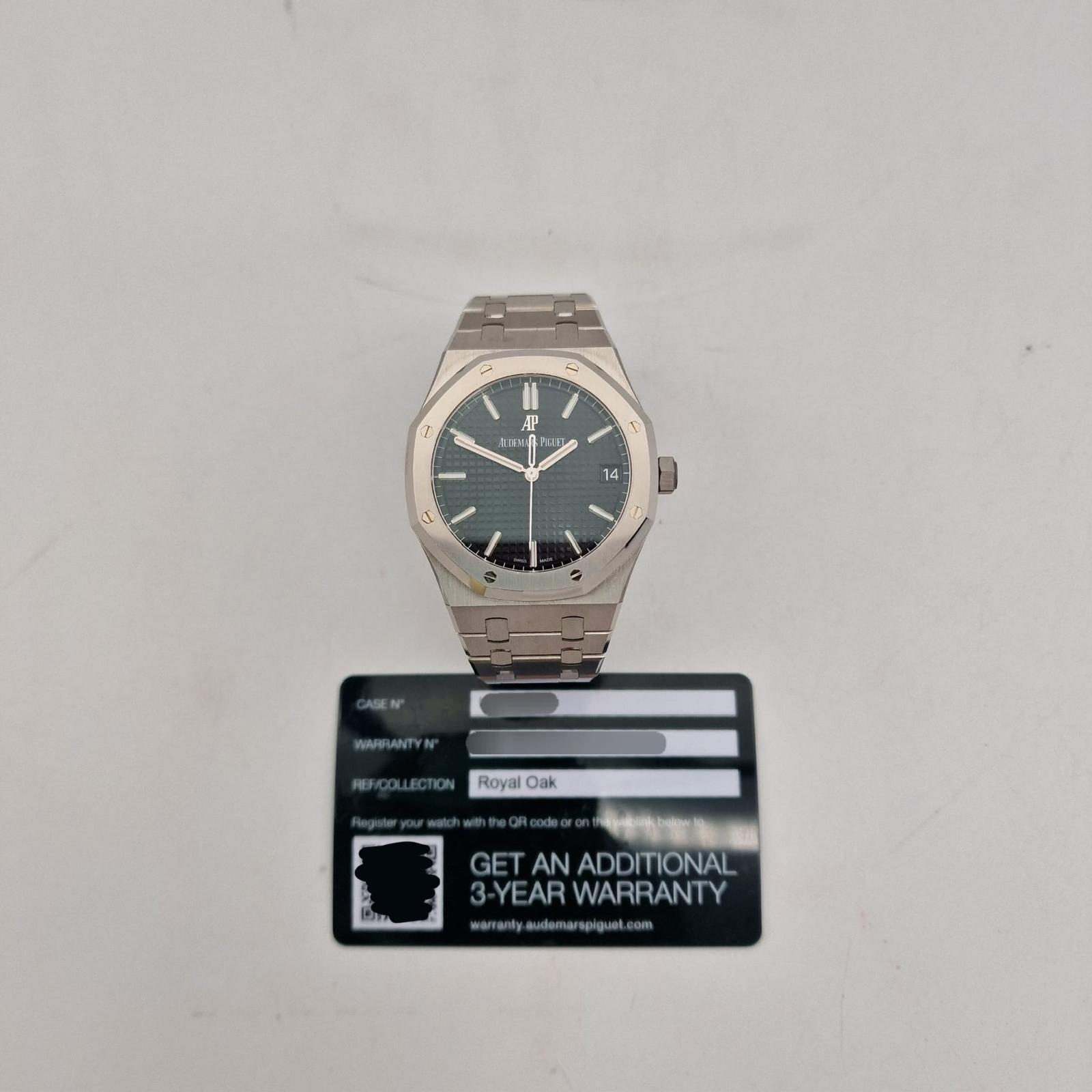 Audemars Piguet Royal Oak Black Automatik  15500ST Original Papiere