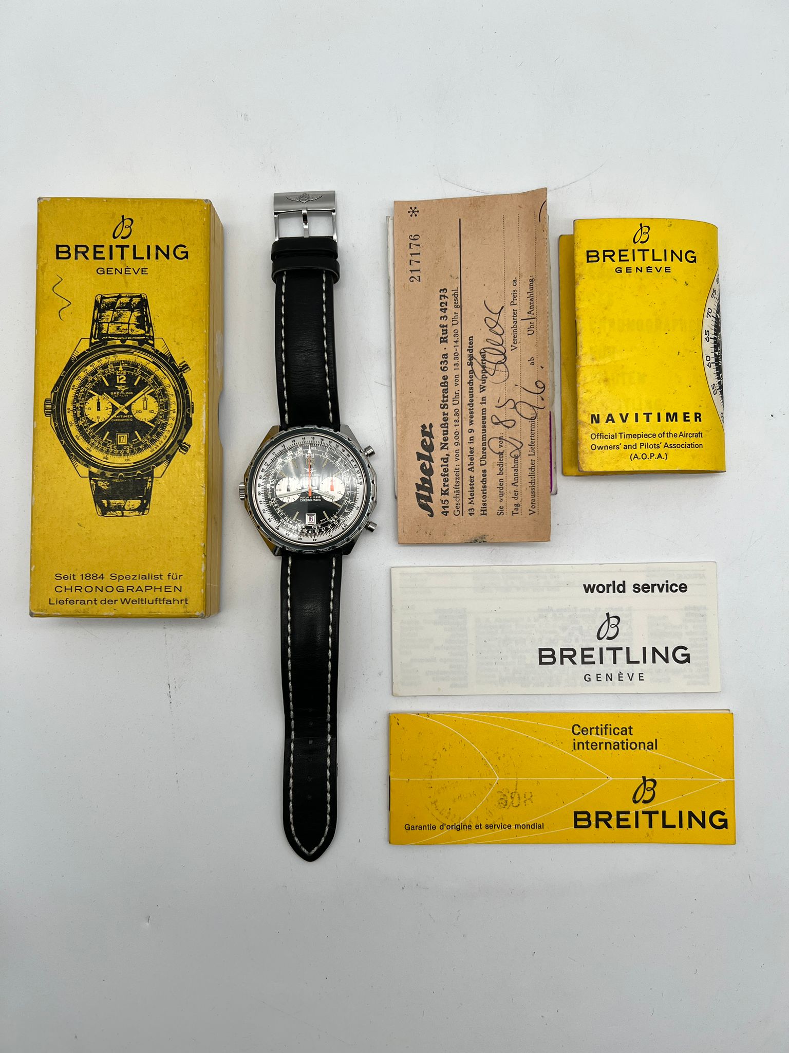 Breitling Navitimer Chrono-Matic Automatik Herrenuhr  1806 Box + og. Papiere