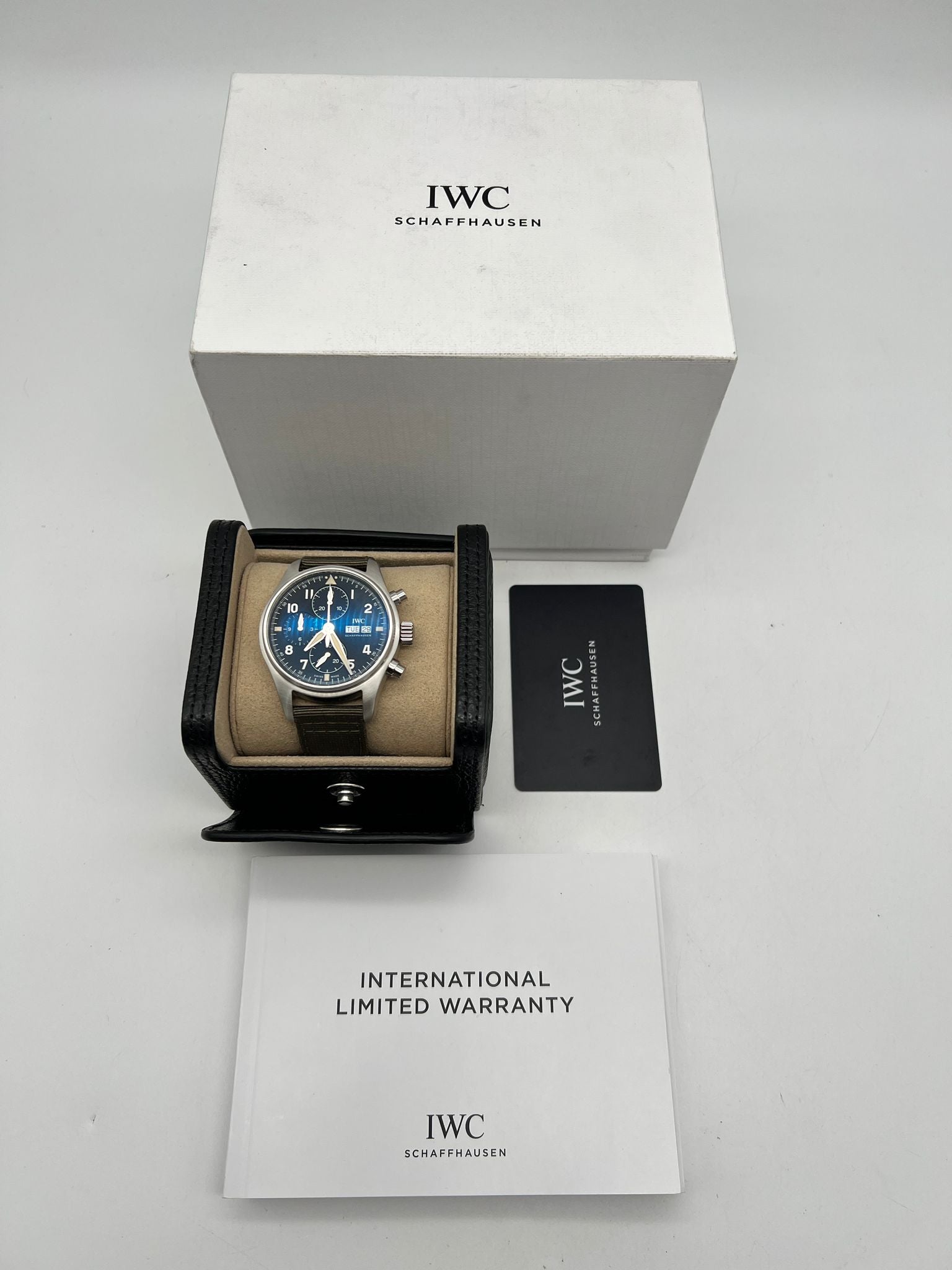 IWC Fliegeruhr Spitfire Chronograph IW387901 Box + og. Papiere