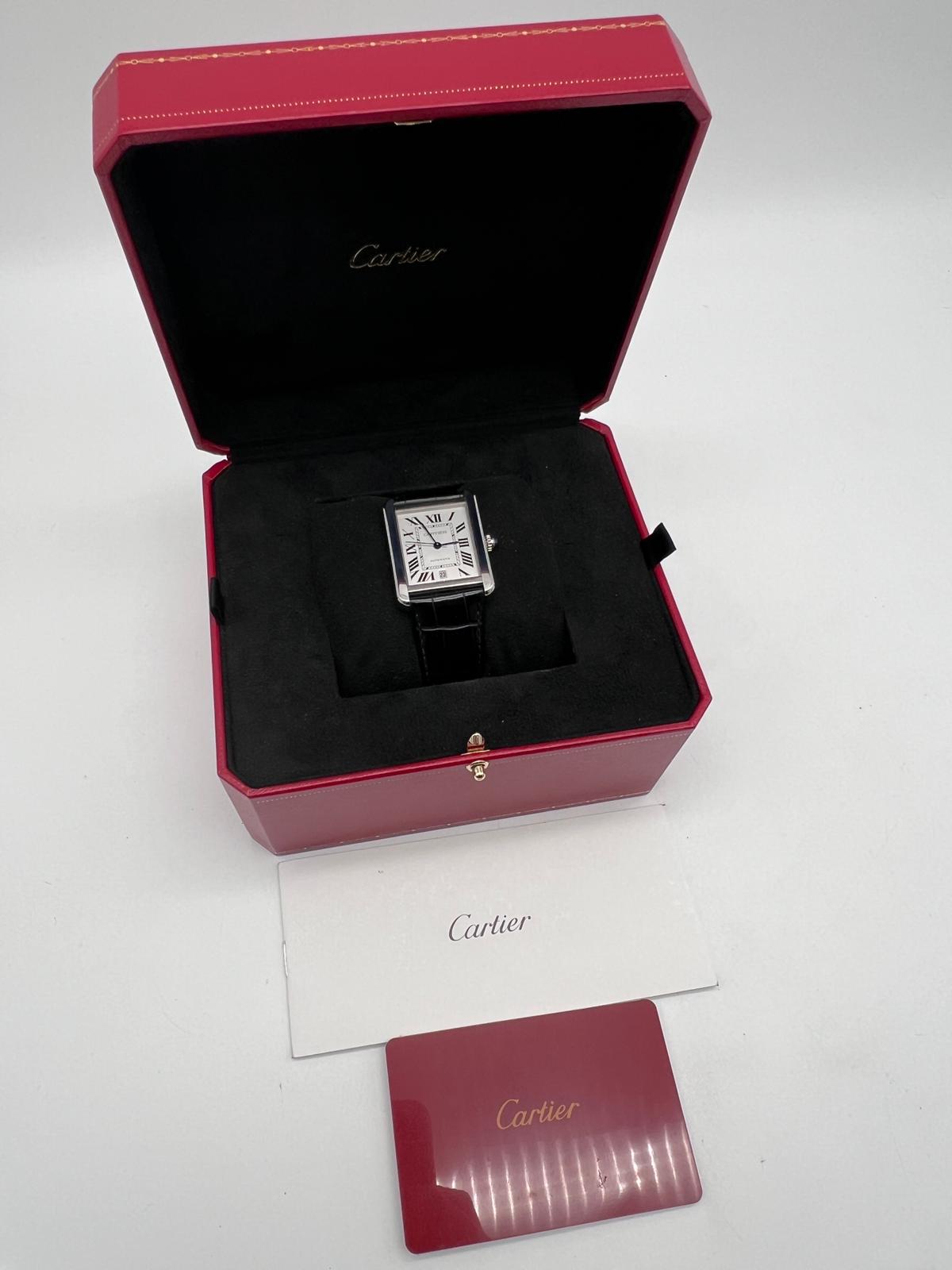 Cartier Tank Solo XL Automatik WSTA0029 Box + og. Papiere