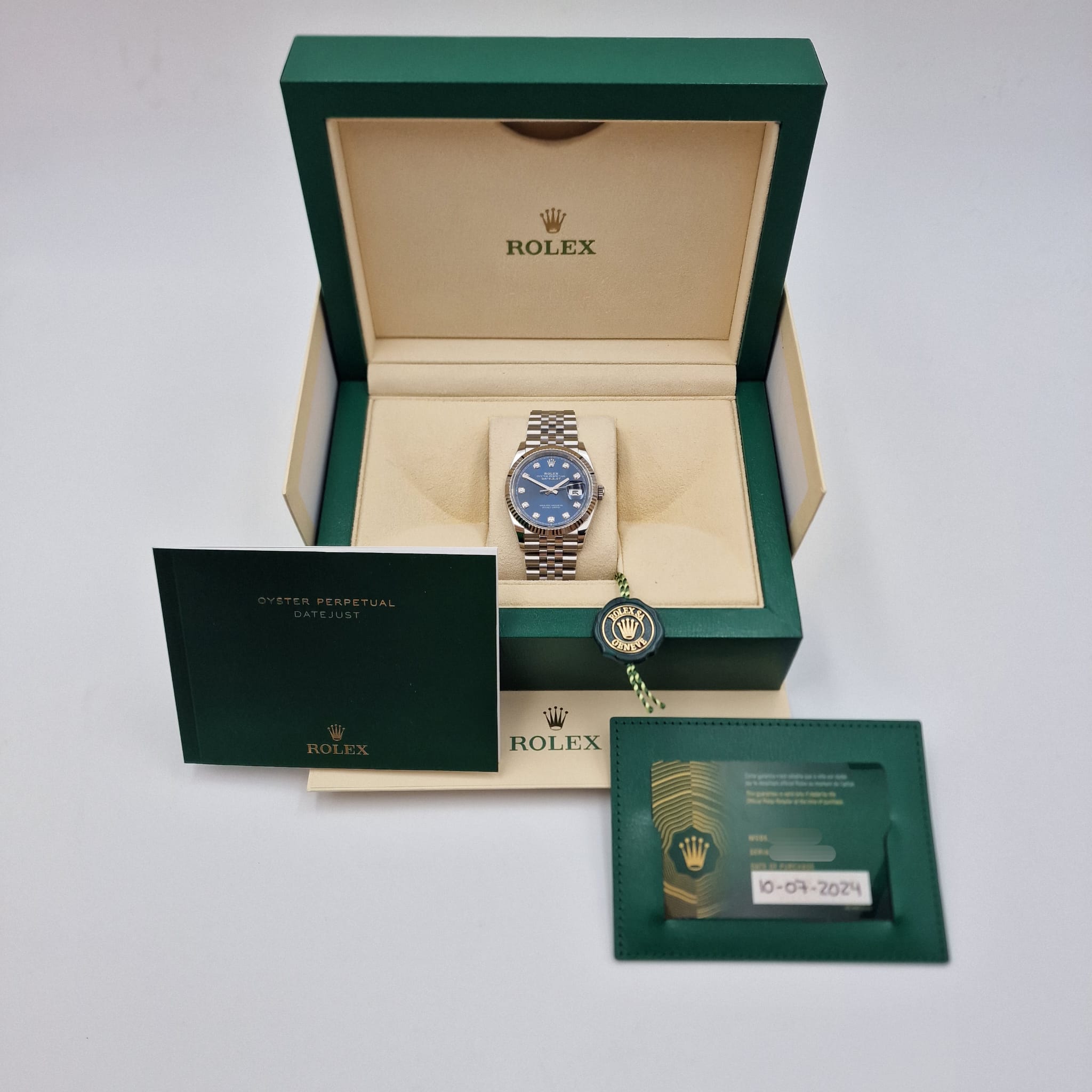 Rolex Datejust 36 Diamond Dial Neu 126234 - Papiere und oder Lieferumfang