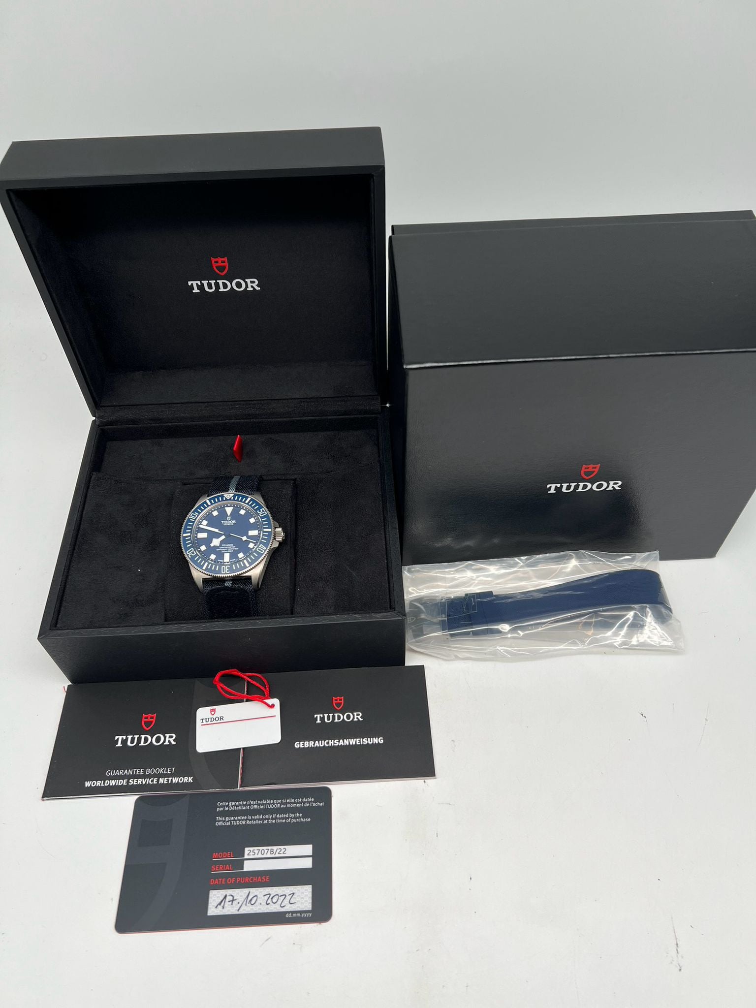 Tudor Pelagos FXD Marine Nationale  25707B/22 Box + og. Papiere