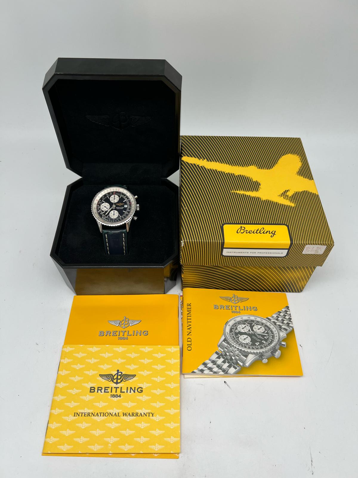 Breitling Old Navitimer Automatik Herrenuhr  A13322 Box + og. Papiere