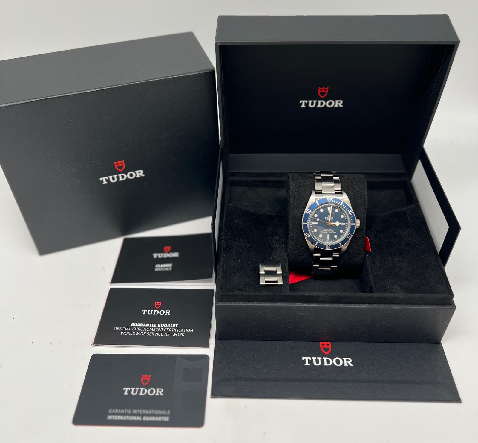 Tudor Black Bay Fifty-Eight Automatic Men's Watch 79030B Box + above papers