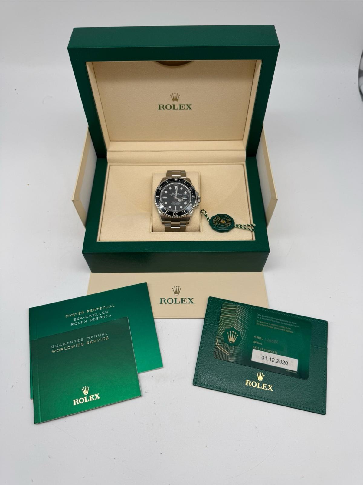 Rolex Sea-Dweller 43mm Automatik Herrenuhr	 126600 Box + og. Papiere