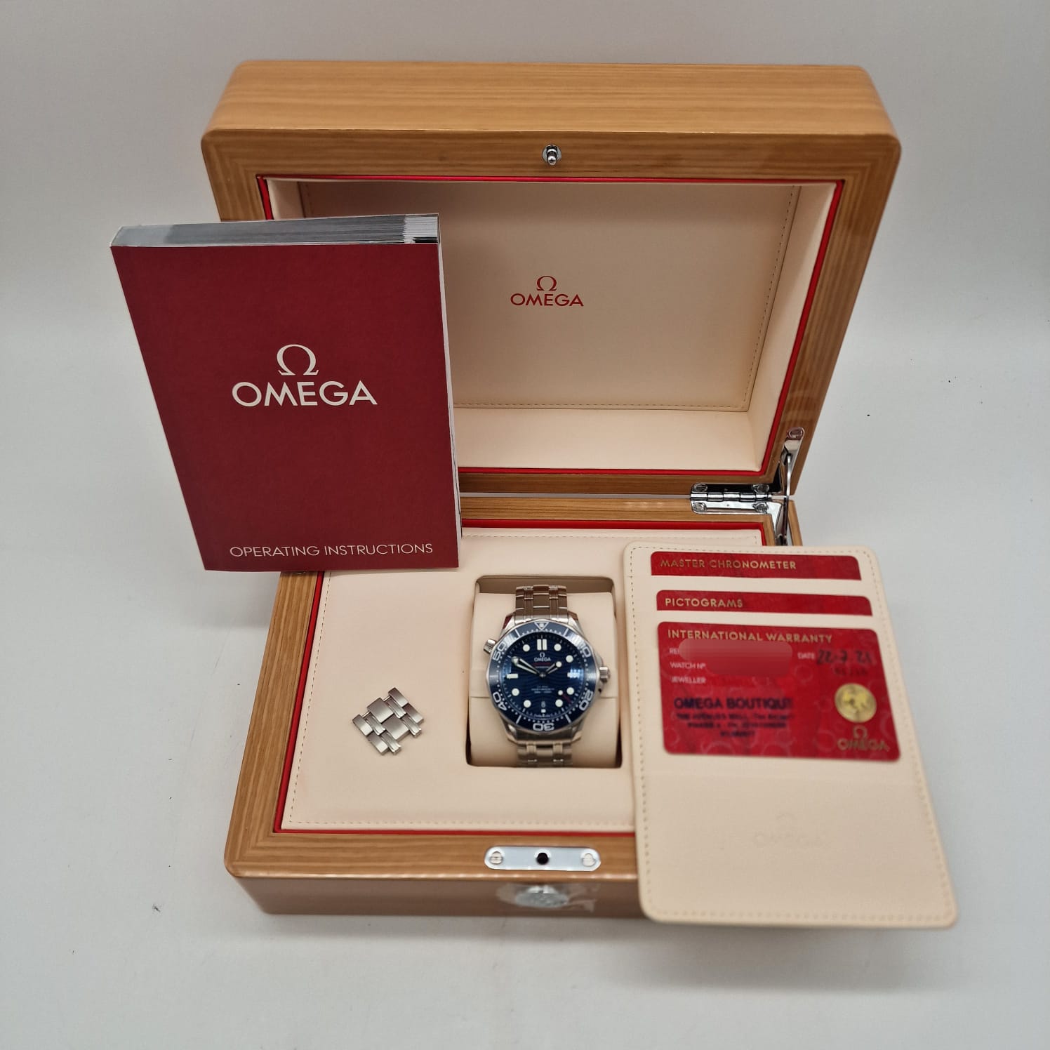 Omega Seamaster Diver 300 M 21030422003001 Box + og. Papiere