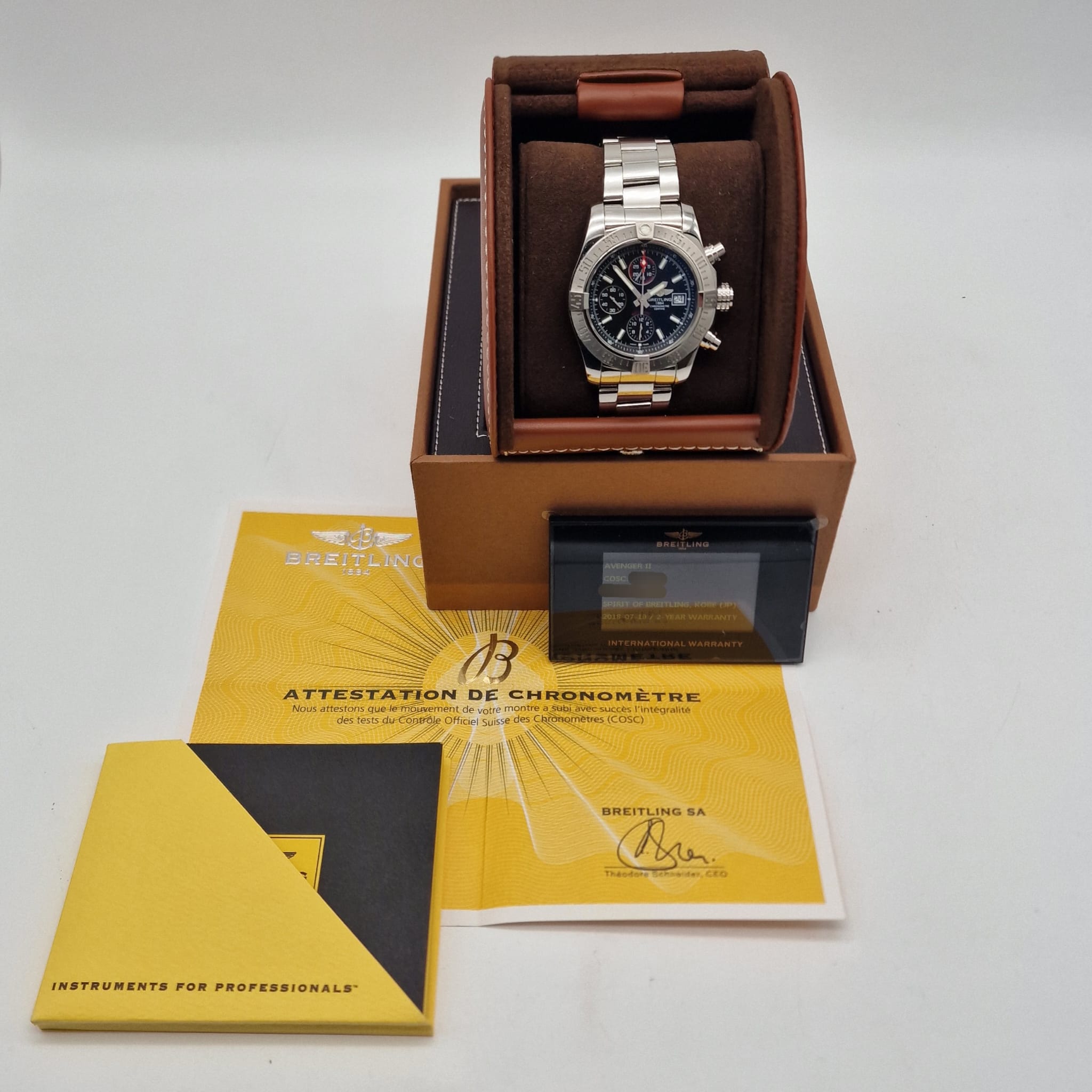 Breitling Avenger II Chronograph Automatik A13381 Box + og. Papiere