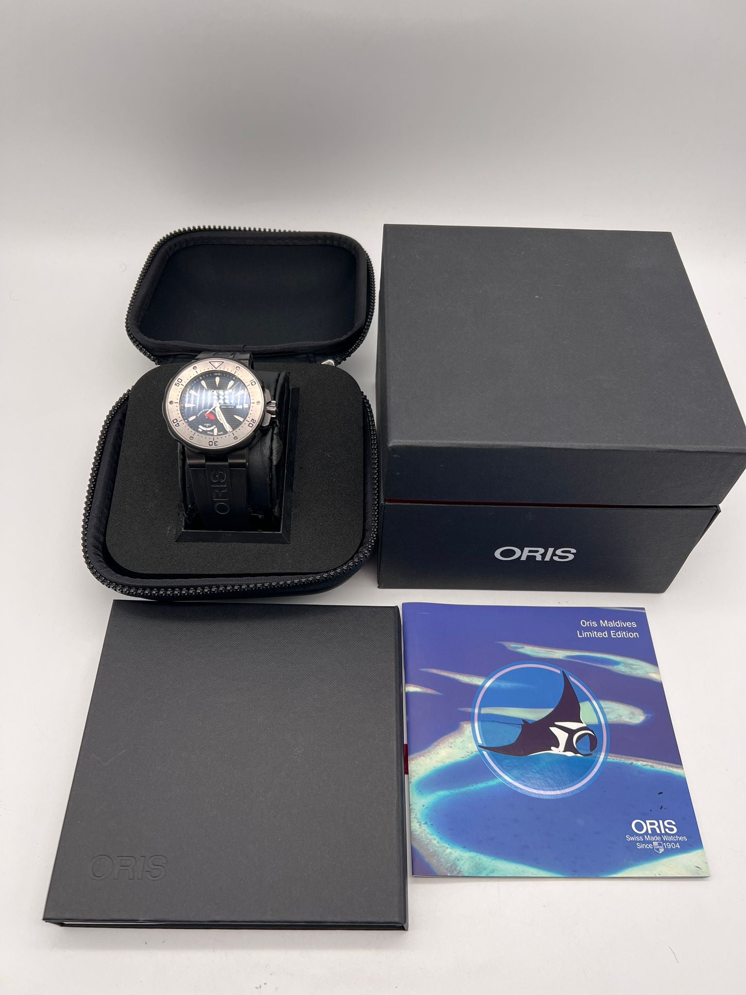 Oris Col Moschin Limited Edition 49mm Automatik Titan Herrenuhr 0166776457284 Box + og. Papiere