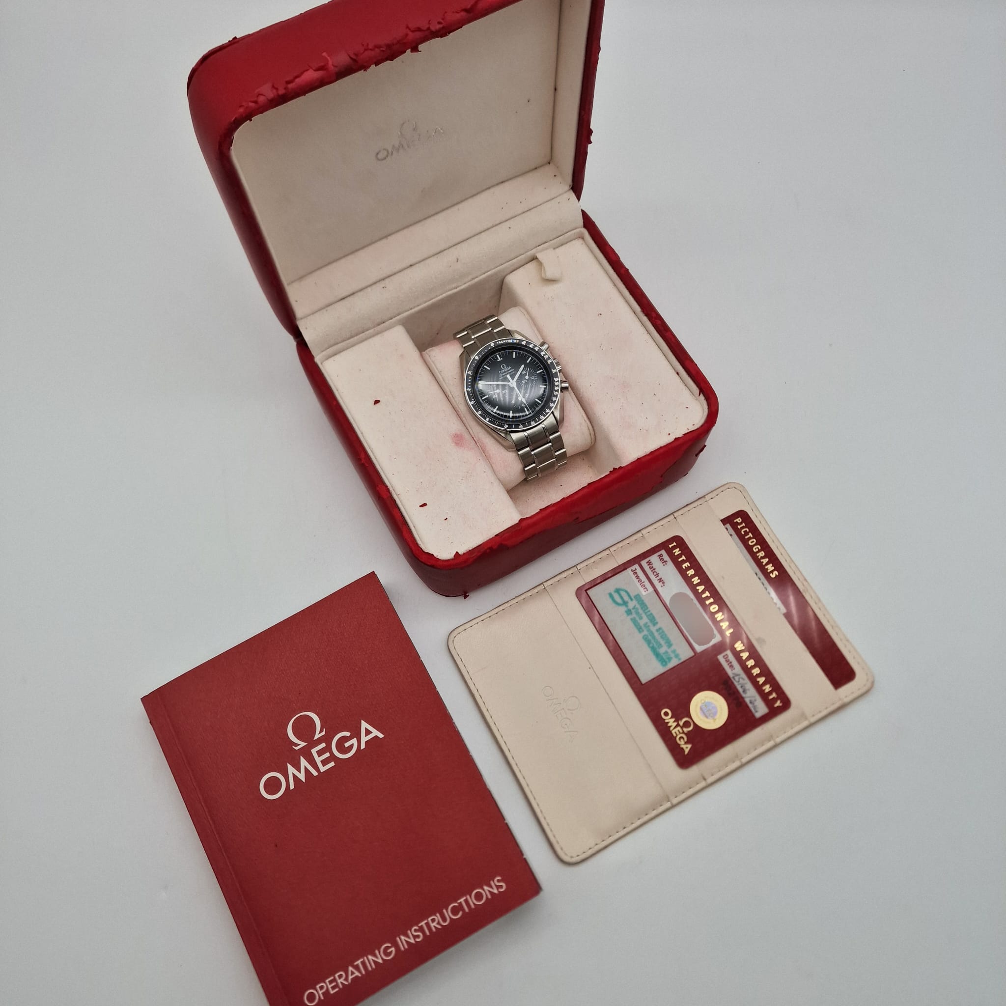 Omega Speedmaster Professional Moonwatch 42mm Handaufzug 35705000 Box + og. Papiere