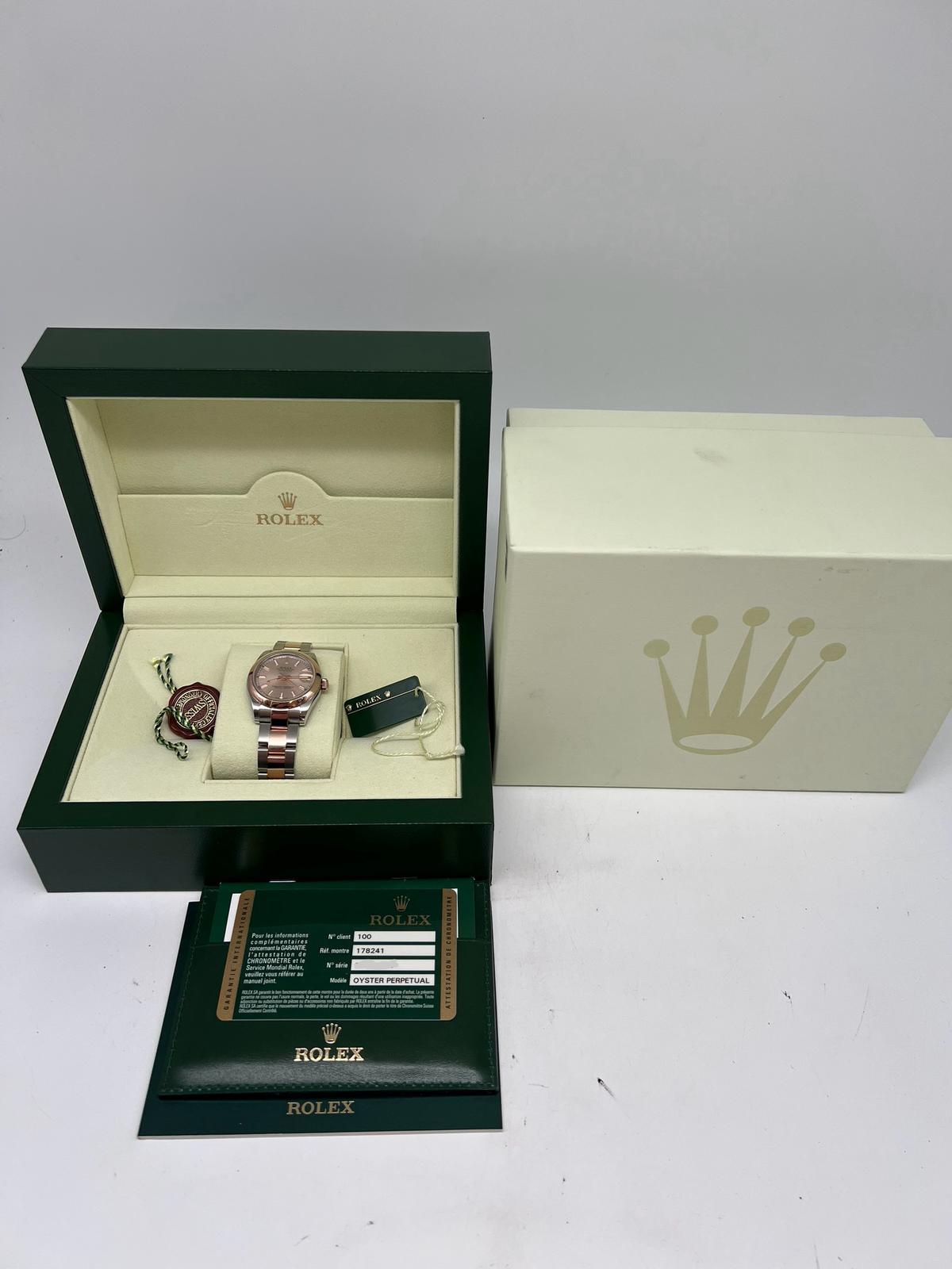 Rolex Datejust Lady Automatik 31 178241 Box + og. Papiere