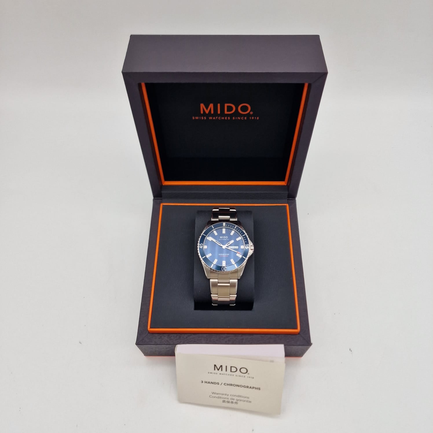 Mido Ocean Star Captain 42,5mm Automatik Herrenuhr NEU M026430A Box + og. Papiere